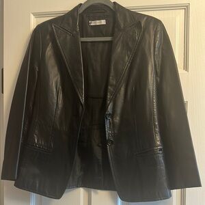 Rene Lazard leather blazer